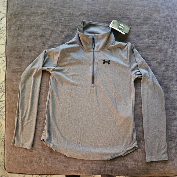 NWT Under Armour Girls UA Tech Team 1/2 Zip Loose Fit Long Sleeve Shirt Size XL - Picture 3 of 9